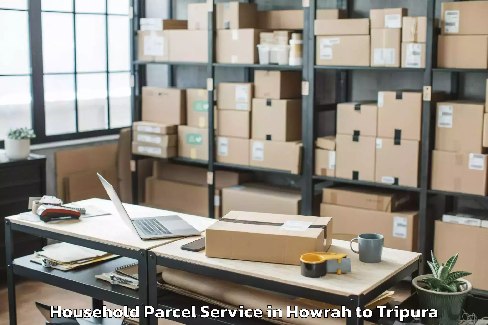 Professional Howrah to Tulashikhar Household Parcel